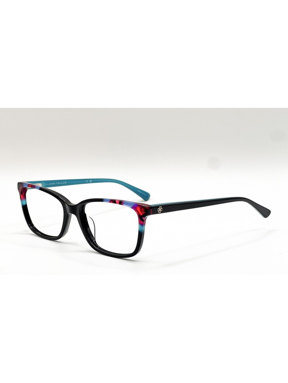 Ann Taylor AT346 C01 Black Multi Full Rim Authentic Eyeglass Frames 53-17-135